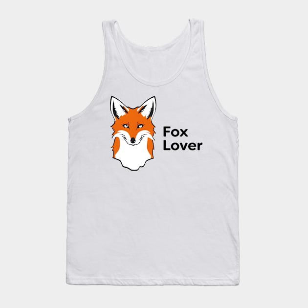 Fox lover | Cute fox head Tank Top by MrDoze